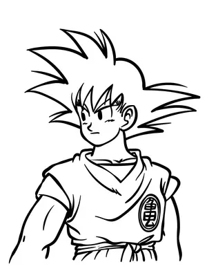 Unleash Your Child's Inner Saiyan with Goku Coloring Pages - 25