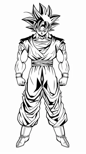 Unleash Your Child's Inner Saiyan with Goku Coloring Pages - 31