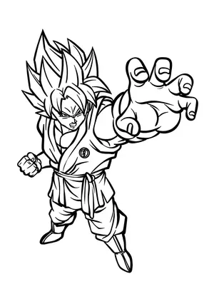 Unleash Your Child's Inner Saiyan with Goku Coloring Pages - 33