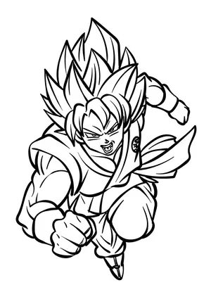 Unleash Your Child's Inner Saiyan with Goku Coloring Pages - 4