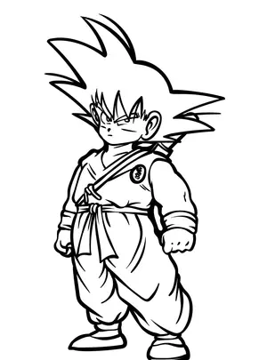 Unleash Your Child's Inner Saiyan with Goku Coloring Pages - 7