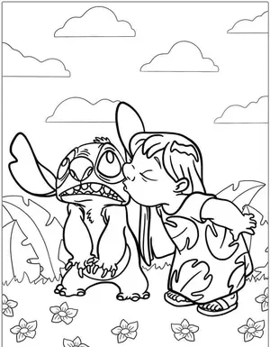 Heartwarming Lilo & Stitch Coloring Pages for Fun and Creative Kids - 13