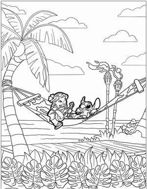 Heartwarming Lilo & Stitch Coloring Pages for Fun and Creative Kids - 16