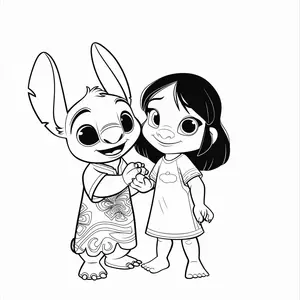 Heartwarming Lilo & Stitch Coloring Pages for Fun and Creative Kids - 18