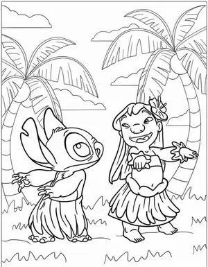 Heartwarming Lilo & Stitch Coloring Pages for Fun and Creative Kids - 19