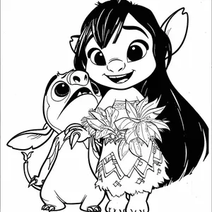 Heartwarming Lilo & Stitch Coloring Pages for Fun and Creative Kids - 23