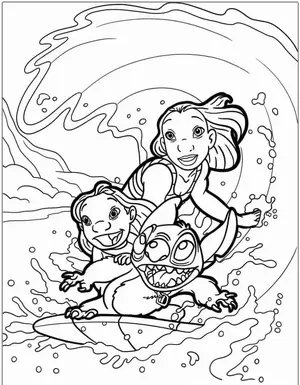 Heartwarming Lilo & Stitch Coloring Pages for Fun and Creative Kids - 24