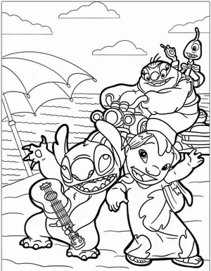 Heartwarming Lilo & Stitch Coloring Pages for Fun and Creative Kids - 28