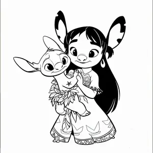 Heartwarming Lilo & Stitch Coloring Pages for Fun and Creative Kids - 34