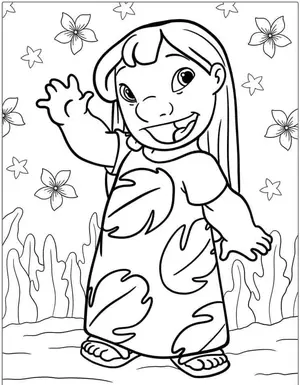 Heartwarming Lilo & Stitch Coloring Pages for Fun and Creative Kids - 37