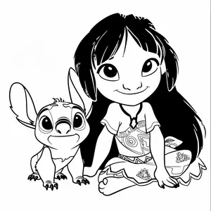 Heartwarming Lilo & Stitch Coloring Pages for Fun and Creative Kids - 42