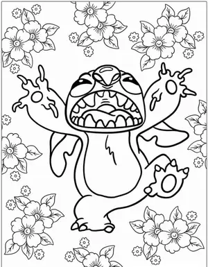 Heartwarming Lilo & Stitch Coloring Pages for Fun and Creative Kids - 43