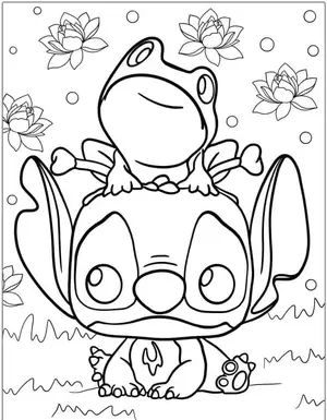 Heartwarming Lilo & Stitch Coloring Pages for Fun and Creative Kids - 49