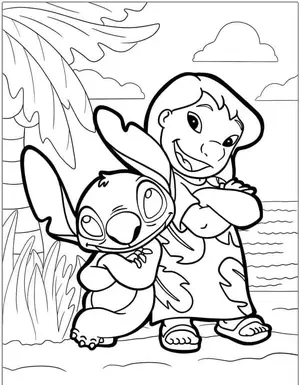 Heartwarming Lilo & Stitch Coloring Pages for Fun and Creative Kids - 52