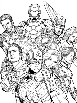 Marvel Avengers Coloring Pages: A Superhero Adventure for Kids - 12