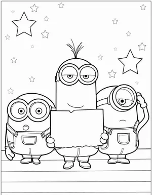 Mischievous Fun with Minion Coloring Pages for Creative Kids - 0