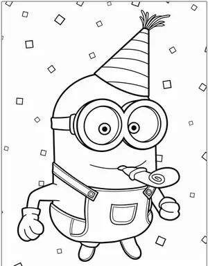 Mischievous Fun with Minion Coloring Pages for Creative Kids - 10