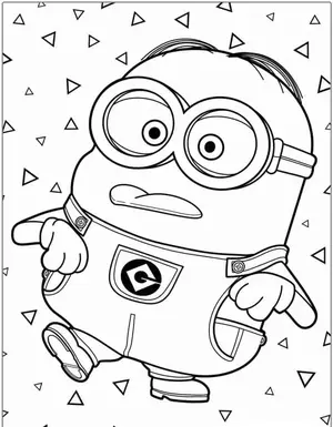 Mischievous Fun with Minion Coloring Pages for Creative Kids - 12