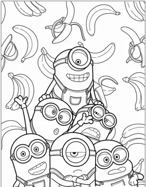 Mischievous Fun with Minion Coloring Pages for Creative Kids - 13