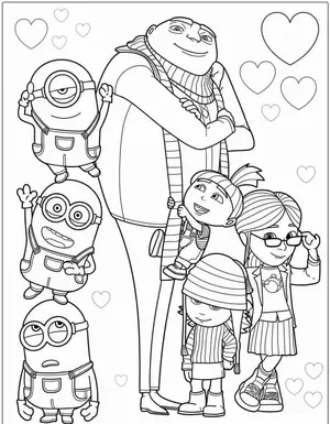 Mischievous Fun with Minion Coloring Pages for Creative Kids - 15