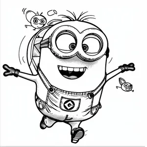 Mischievous Fun with Minion Coloring Pages for Creative Kids - 16