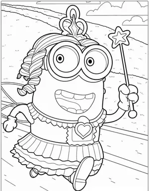 Mischievous Fun with Minion Coloring Pages for Creative Kids - 17