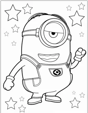 Mischievous Fun with Minion Coloring Pages for Creative Kids - 18