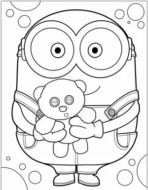 Mischievous Fun with Minion Coloring Pages for Creative Kids - 19