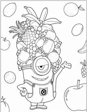 Mischievous Fun with Minion Coloring Pages for Creative Kids - 21