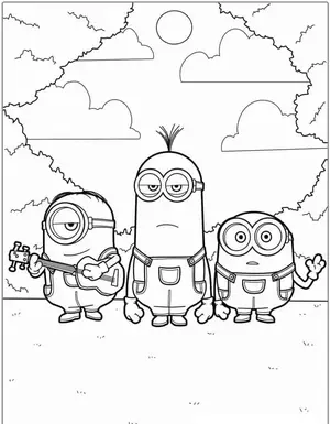 Mischievous Fun with Minion Coloring Pages for Creative Kids - 22