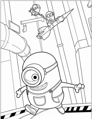 Mischievous Fun with Minion Coloring Pages for Creative Kids - 25