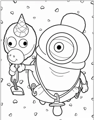 Mischievous Fun with Minion Coloring Pages for Creative Kids - 26