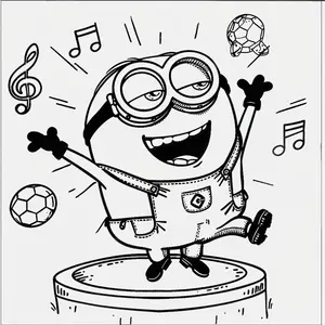 Mischievous Fun with Minion Coloring Pages for Creative Kids - 27