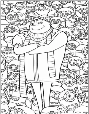 Mischievous Fun with Minion Coloring Pages for Creative Kids - 28