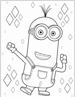 Mischievous Fun with Minion Coloring Pages for Creative Kids - 2