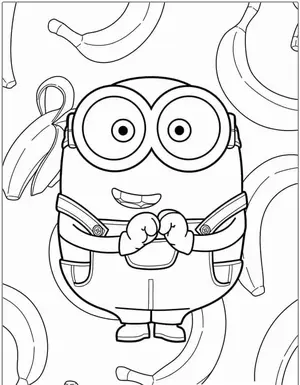 Mischievous Fun with Minion Coloring Pages for Creative Kids - 29