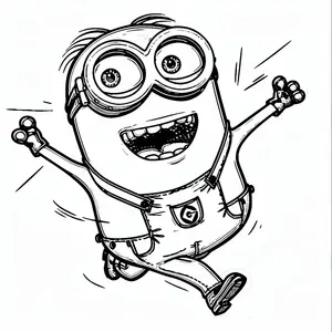 Mischievous Fun with Minion Coloring Pages for Creative Kids - 30