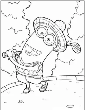 Mischievous Fun with Minion Coloring Pages for Creative Kids - 31