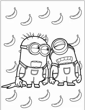 Mischievous Fun with Minion Coloring Pages for Creative Kids - 36