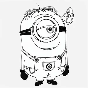 Mischievous Fun with Minion Coloring Pages for Creative Kids - 38