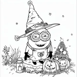 Mischievous Fun with Minion Coloring Pages for Creative Kids - 40