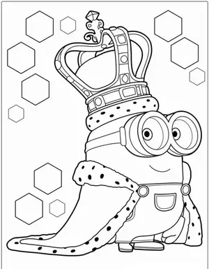 Mischievous Fun with Minion Coloring Pages for Creative Kids - 41