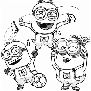 Mischievous Fun with Minion Coloring Pages for Creative Kids - 42