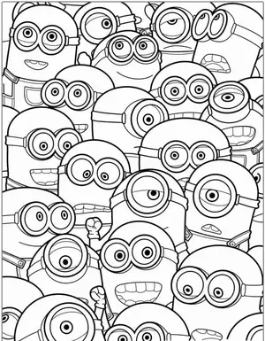 Mischievous Fun with Minion Coloring Pages for Creative Kids - 43