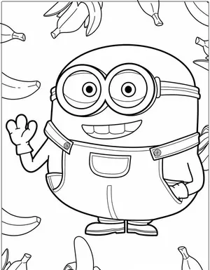 Mischievous Fun with Minion Coloring Pages for Creative Kids - 5