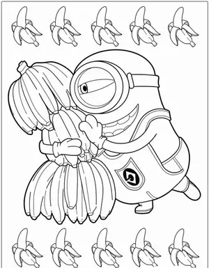 Mischievous Fun with Minion Coloring Pages for Creative Kids - 6