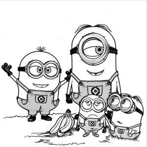 Mischievous Fun with Minion Coloring Pages for Creative Kids - 7