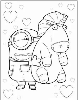 Mischievous Fun with Minion Coloring Pages for Creative Kids - 8