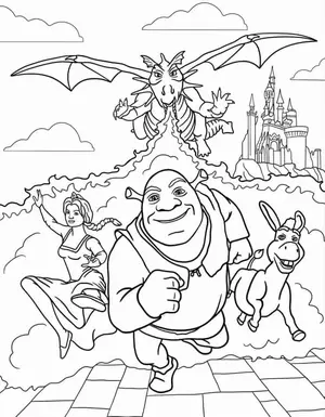 Shrek Coloring Pages: A World of Adventure and Fun for Kids - 11