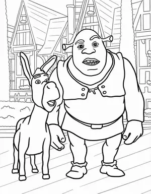 Shrek Coloring Pages: A World of Adventure and Fun for Kids - 24